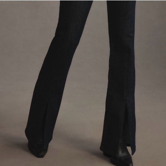 Pilcro Anthropologie Split Front Bootcut Jeans Dark Wash Size 26 - Picture 3 of 13
